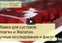 Видео: коллаген и желатин. Научные исследования и факты от Бориса Цацулина.