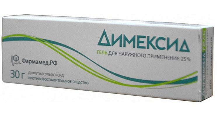 Охлаждающая мазь от растяжения связок Димексид Мазь Димексид
