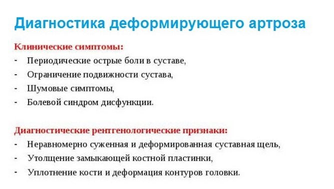 Диагностика деформирующего артроза суставов Диагностика деформирующего артроза